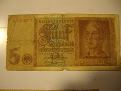 ALLEMAGNE  5 MARK  1942 - 5 Reichsmark