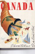Delcampe - CANADA - TRES BEAU CATALOGUE TOURISTIQUE OTTAWA- LEO DOLAN- ROBERT H.WINTERS MINISTER-LABRADOR-QUEBEC-VANCOUVER-ONTARIO - Documenti Storici