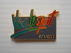 Pin's - Arthus Bertrand - Renault. Vive Le Sport - Arthus Bertrand