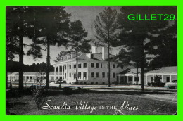 RALEIGH, NC -  SCANDIA VILLAGE IN THE PINES MOTOR COURT - TRAVEL IN 1958 - - Raleigh