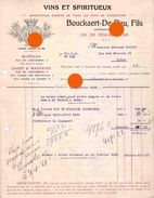 GENT GAND 1921 BOUCKAERT DE REU  VINS & SPIRITUEUX - Lebensmittel