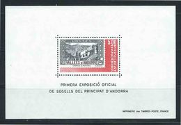 Andorre 1982  - Exposition Timbres Poste Andorrans - Bloc N° 1 - Neuf** - MNH - Blocks & Sheetlets