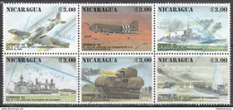 NICARAGUA    SCOTT NO. 2045 A-F    USED     YEAR  1994 - Nicaragua