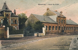 ( CPA 80 )   BEAUVAL  /  École Des Filles - - Beauval