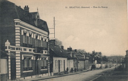 ( CPA 80 )   BEAUVAL  /  Rue Du Bourg - - Beauval