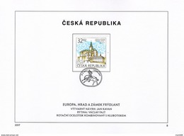 Czech Republic - 2017 - Europa CEPT - Castles - Frydlant Castle And Chateau - FDS (first Day Sheet) - Covers & Documents