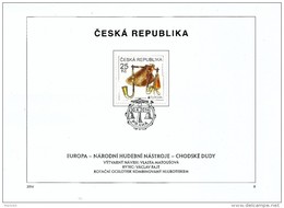 Czech Republic - 2014 - Europa CEPT - National Music Instruments - Chodsko Bagpipes - FDS (first Day Sheet) - Lettres & Documents