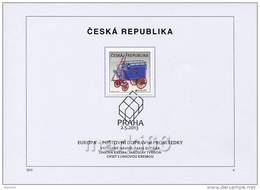 Czech Republic - 2013 - Europa CEPT - Postal Vehicles - FDS (first Day Sheet) - Cartas & Documentos