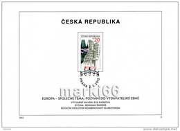 Czech Republic - 2012 - Europa CEPT, Visit Czech Republic - First Day Sheet (FDS) - Cartas & Documentos