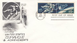 Sc#1331-1332 FDC US Space Achievements Kennedy Space Center Florida 29 September 1967 - Nordamerika