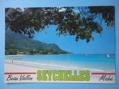 The Famous Breau Vallon Beach - Mahe - Seychelles - Storia Postale Seychelles Veliero 1721 Vierge Du Cap R1.50 1998 - Seychellen
