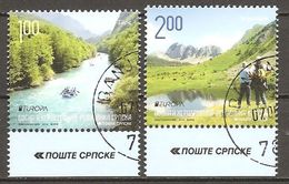 Bosna Bosnia Bosnien Serbia Serba 2012 Europa Cept Michel 563-64 Cancelled Used Oblitéré Gestempelt Oo - 2012