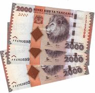 TANZANIA 2000 SHILLINGS ND (2015) P-42b UNC 3 PCS [TZ141b] - Tansania