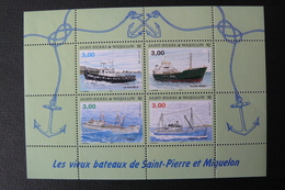 St.Pierre Et Miquelon - BF Yvert N° 5 Neuf ** (MNH) - Bateaux - Blocks & Kleinbögen