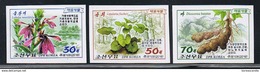 NORTH KOREA 2016 MEDICAL PLANTS STAMP SET IMPERFORATED - Plantas Medicinales