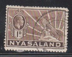 NYASSALAND Scott # 39 Used - KGV With Leopard - Nyasaland (1907-1953)