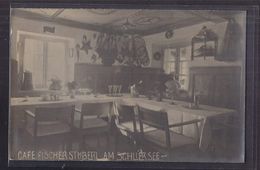 CPA PHOTO ALLEMAGNE - SCHLIERSEE - Cafe FISCHERSTUBERL Am SCHLIERSEE - TB PLAN Intérieur En CP Photographique - Schliersee