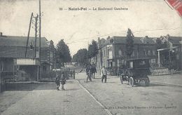 Delcampe - PAS DE CALAIS - 62 - SAINT POL SUR TERNOISE - Bd Gambetta - Pliure - Saint Pol Sur Ternoise