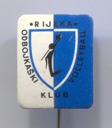 Volleyball, Pallavolo - OK RIJEKA, Croatia, Vintage Pin Badge, Abzeichen - Volleyball