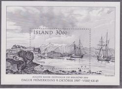 Iceland 1987 Stamp Day M/s ** Mnh (36871K) - Blocks & Kleinbögen