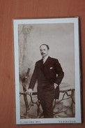 CDV 19's Carte De Visite Portrait Homme Photographe Jacobs BYL Termonde Dendermonde - Oud (voor 1900)