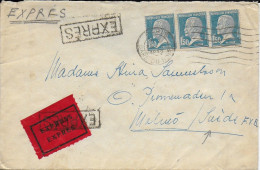 1932 - PASTEUR - ENVELOPPE EXPRES De PARIS => MALMÖ (SUEDE) - DESTINATION En EXPRES ! - 1922-26 Pasteur