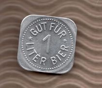 BIER TOKEN - 1 LITER - Fletzinger Brau -  Wasserburg - Professionnels/De Société