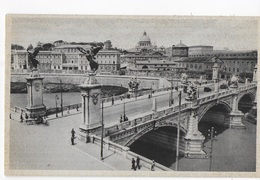 LAZIO - ROMA - PONTE VITTORIO EMANUELE II - FOTO B/N 1937 - EDIZ. CAPELLO MILANO - NUOVA NON VIAGGIATA - - Bruggen