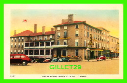 BROCKVILLE, ONTARIO - REVERE HOUSE - ANIMATED WITH OLD CARS - BOND STREET SERIES -  VALENTINE-BLACK CO LTD - - Brockville