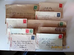 AUSTRALIA - LOT Of 9 WWII  CENSORED COVERS - Cartas & Documentos