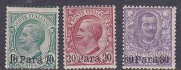 Italy-Italian Offices Abroad- Albania S10-12 1907 Set, Mint Hinged - Albanië