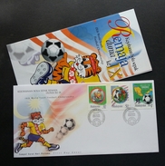 Malaysia World Youth Football Championship 1997 Tiger Map Sport Games Flag (stamp FDC) - Malaysia (1964-...)