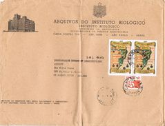 25780. Carta SAO PAULO (Brasil) 1975. Instituto Biologico - Cartas & Documentos