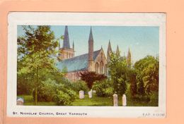 Cpa  Cartes Postales Ancienne   - St Nicholas Church Great Yarmouth - Great Yarmouth