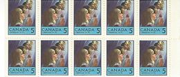 CANADA, 1969, Bookletpane  67, Mi 0-77, Christmas, Margin At Left Or At Right - Pages De Carnets