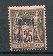 4955  DEDEAGH   N°  6*     1pi S. 25c Noir Sur Rose (bleu)  Timbre De France  Surchargé   TB - Unused Stamps