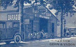 LE BEAUSSET   GARAGE GERIN & VADON  "GARAGE ETOILE BLEUE"  BELLE  CARTE ANIMEE  AUTOMOBILES - Le Beausset