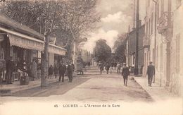 65-LOURDES- L'AVENUE DE LA GARE - Lourdes