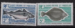 1972  Saint Pierre Et Miquelon  N° 421 Et 422  Nf ** . MNH .  Poissons . - Ongebruikt