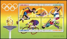 HONG KONG 1992 - OLYMPICS BARCELONA 92 - YVERT BLOCK Nº 21  (NOT OVERPRINT) - MICHEL BLOCK 21 - SCOTT SS 618 - Springreiten