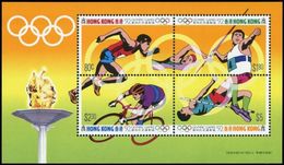HONG KONG 1992 - OLYMPICS BARCELONA 92 - YVERT BLOCK Nº 21  (NOT OVERPRINT) - MICHEL BLOCK 21 - SCOTT SS 618 - Jumping