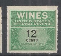 ESTADOS UNIDOS USA SELLO FISCAL TAX STAMP WINE VINO ENOLOGIA 12 CENTS - Wein & Alkohol