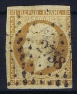 France: Yv Nr 9 A Obl./Gestempelt/used  PC 2738 Rouan  Trou D'épingle Pin Hole - 1852 Louis-Napoléon