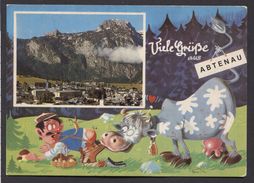 Salzburger Land - Viele Grusse Aus Abtenau 1-8-1990 .- USED -  See The 2  Scans For Condition. ( Originalscan !!! ) - Abtenau