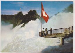 SUISSE,SWITZERLAND,SVIZZERA,SCHWEIZ,HELVETIA,SWISS ,ZURICH,CHUTES DU RHIN,RHEINFALL,DRAPEAU - Zürich