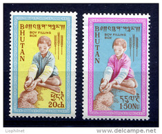 BHOUTAN BHUTAN 1963, CAMPAGNE MONDIALE CONTRE LA FAIM, 2  Valeurs, Neufs / Mint. R772 - Contra El Hambre