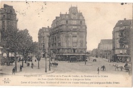 --- 75 ----  PARIS  Carrefour De La Place Du Combat - Timbre Decollé Sinon TTB - Plätze