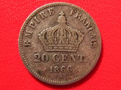 20 Centimes Napoléon III 1866 A 4385 - 20 Centimes