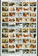 Sweden. Christmas Seal 1979/80 Mnh Sheet Folded.  Artist Jenny Nystrom - Feuilles Complètes Et Multiples