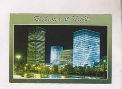 CPM ROCHESTER AT NIGHT En 1986! (voir Timbre) - Rochester